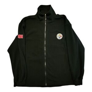 NFL Pittsburgh‎ Steelers Fleece Jacket Full Zip XL Sports Illustrated Men's